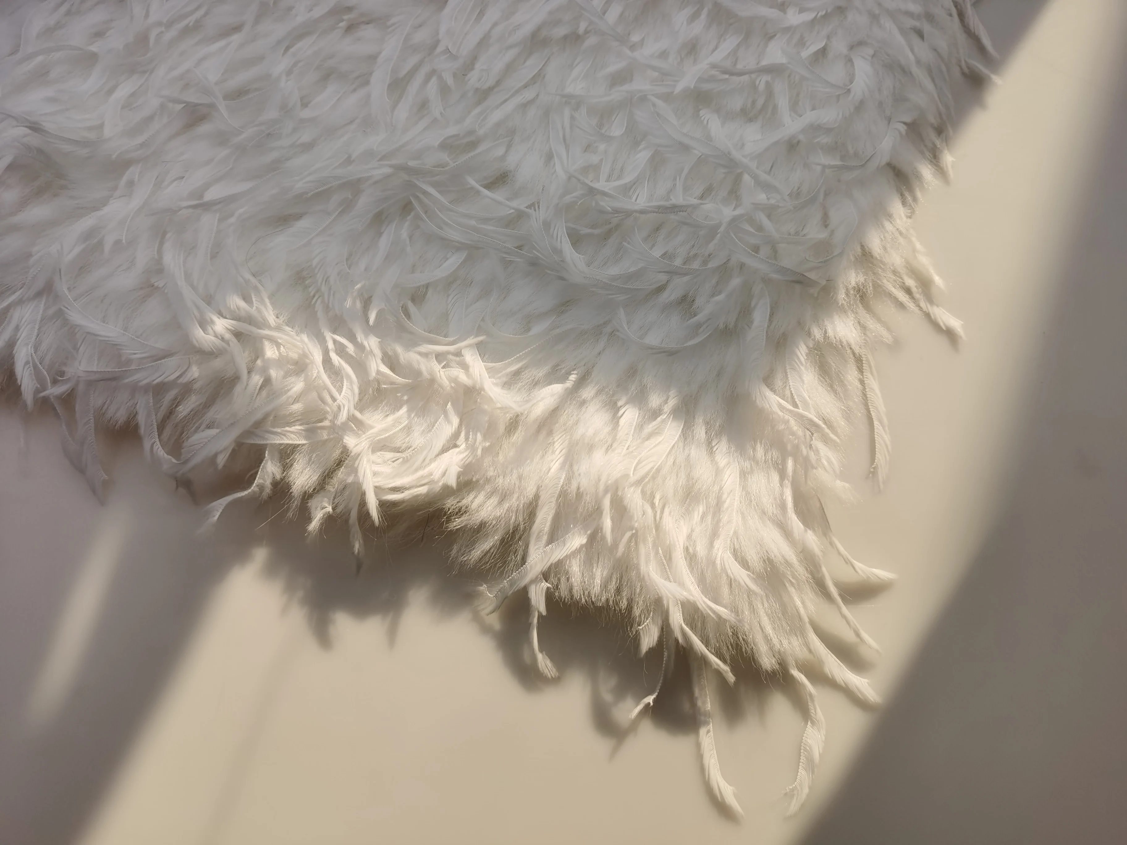 Beautiful Tuscany Mixed with Feather Faux Fur for Garment/ Car/ Home Textile