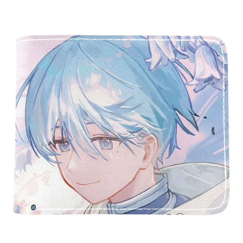 10 Designs Anime Frieren At The Funeral Wallet Student Fashion Pu Leather Coin Purse