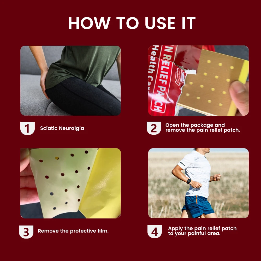 Factory supply Lower Back and Hip Pain Patch Herbal Formula Capsicum Plaster Joint Pain Heat Patch