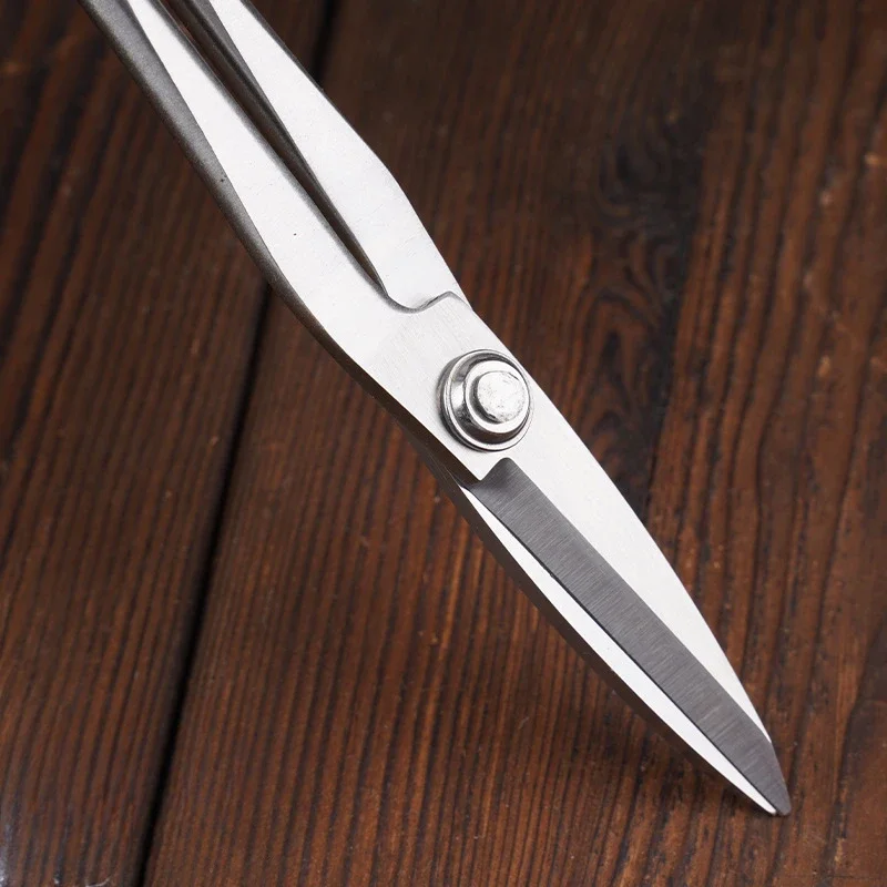 Leaf bud scissors all stainless steel gardening shears shoot twigs bonsai long pole thickened pruning shears