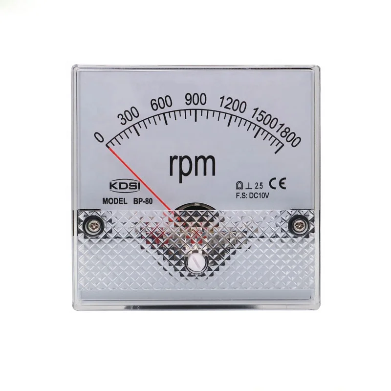 Durable in use BP-80 DC10V 1800rpm analog dc rpm meter