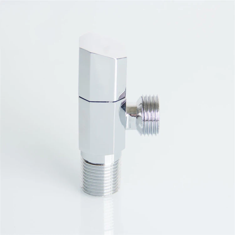 1 2 Inch Bathroom Kitchen Angle Stop Valve Polished And Chromed Corner Valve