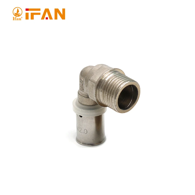 IFAN High Quality PEX Pipe Fittings for Floor Heating Pipe Pex Fittings Brass Elbow for Pex Cramp Fittings