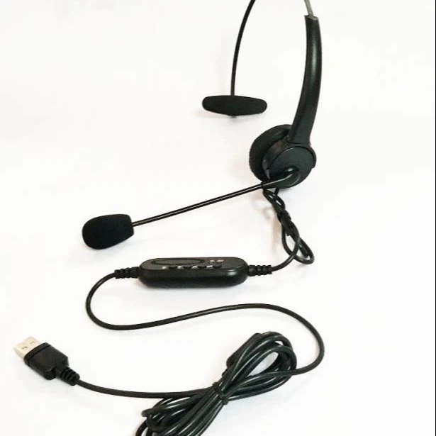 
Binaural Usb Headset Call Center Headphone With Noise Canceling Microphone for call center 