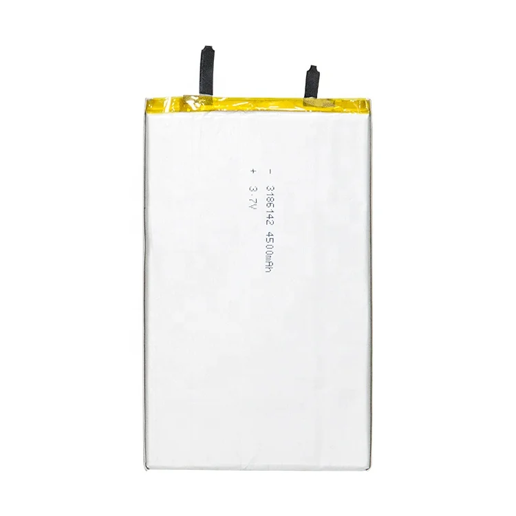 China Factory Rechargeable Lithium Ion Polymer Batteries Ultra Thin 3186142 3.7V 4500mAh Li-Polymer Lipo Battery