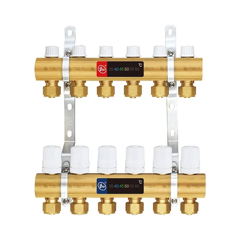 BS2779 2 - 8 Way HPB 57-3 Brass Distribution Manifolds 16 Bar