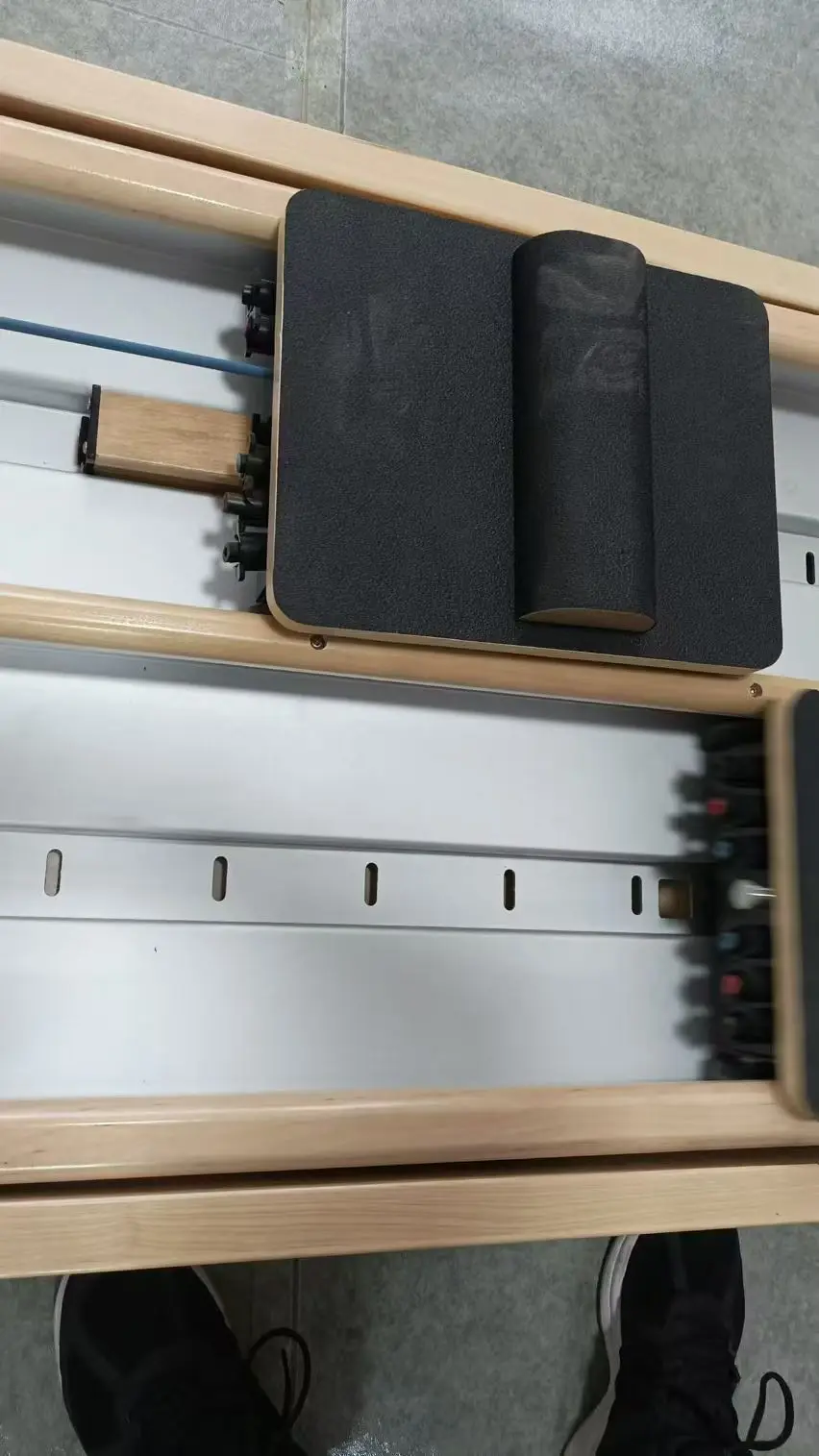 Two-way Sliding Ladder Pilates Reformer Machine Wall-mounted Double Track Core Bed For Yoga