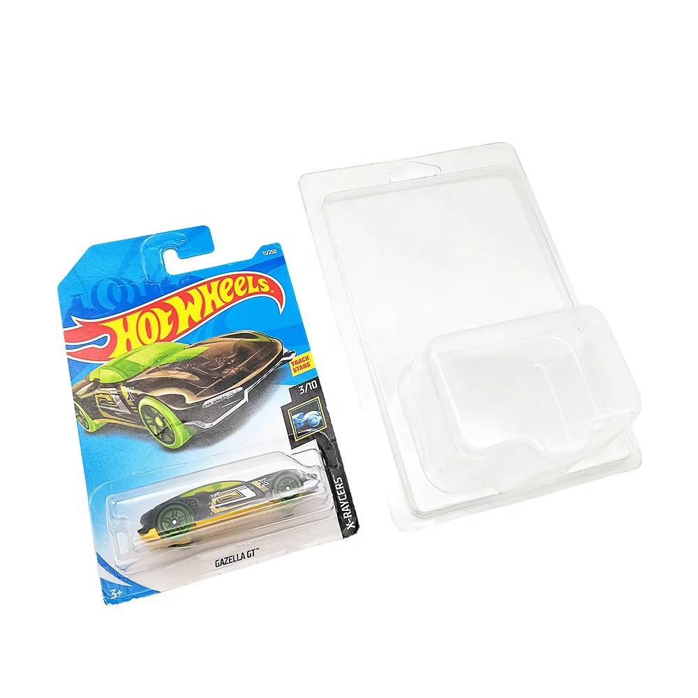 Custom Recycled Clear Clamshell Blister Pack Hotwheels Protector