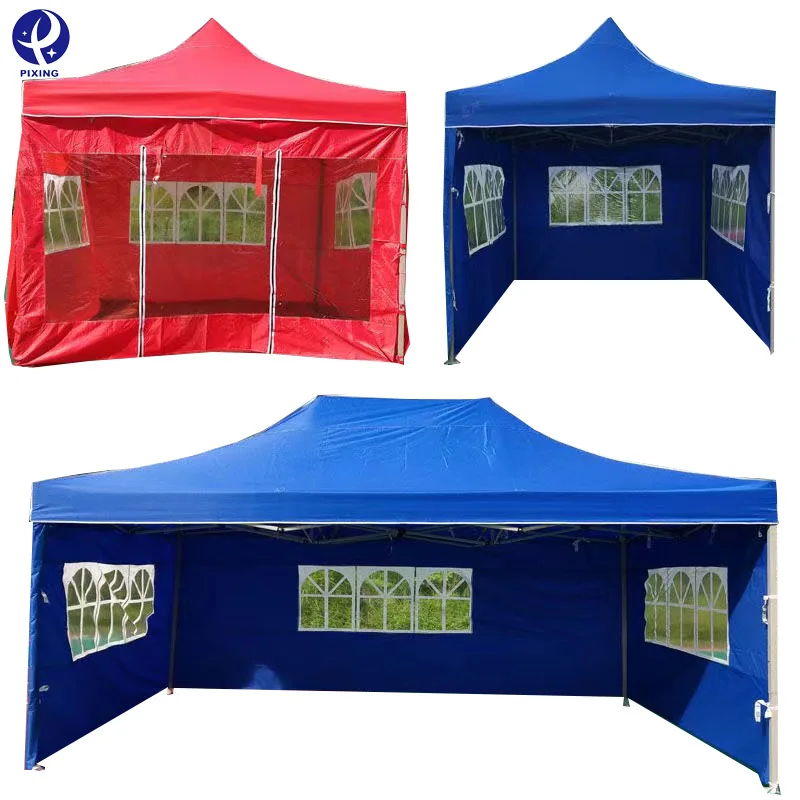 PIXING High Quality Pvc Windows For Tent Popup Shade Canopy Outdoor Folding Tent Gazebo Canopy Awnings