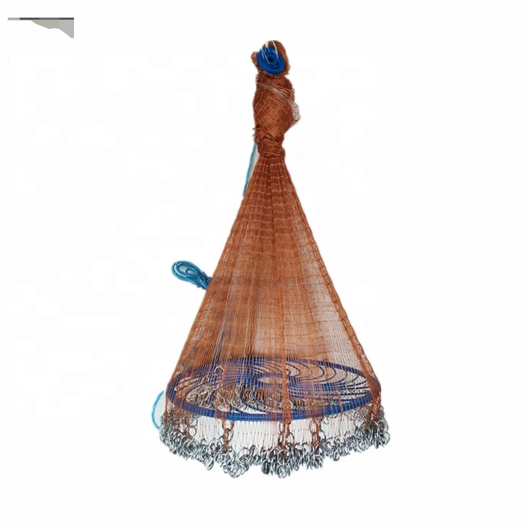 China fishing net throw cast net fishing 1pice  10ft 1 4 inch 12ft throwing thrower net low price  Online shopping india