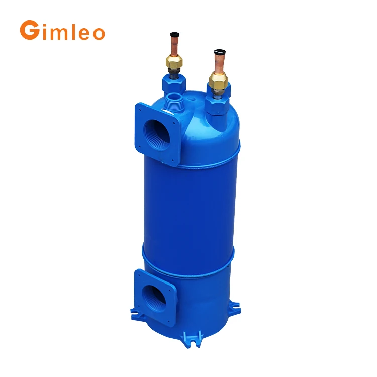 Shell and tube marine swimming pool heat pump heat exchanger design