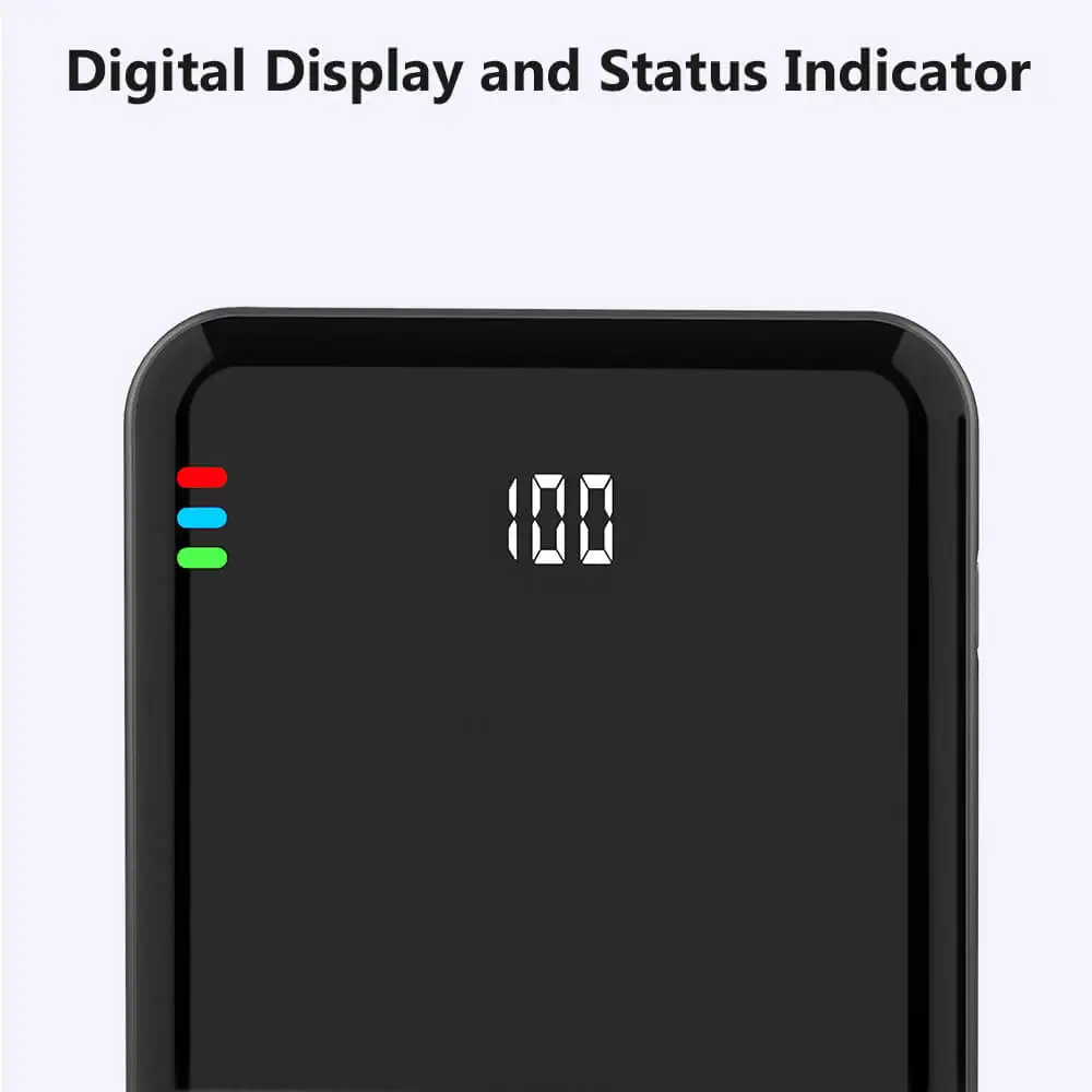 Горячая продажа электроники 10000mAh 18W Быстрая Зарядка qi совместимое беспроводное портативное зарядное устройство зеркальный внешний