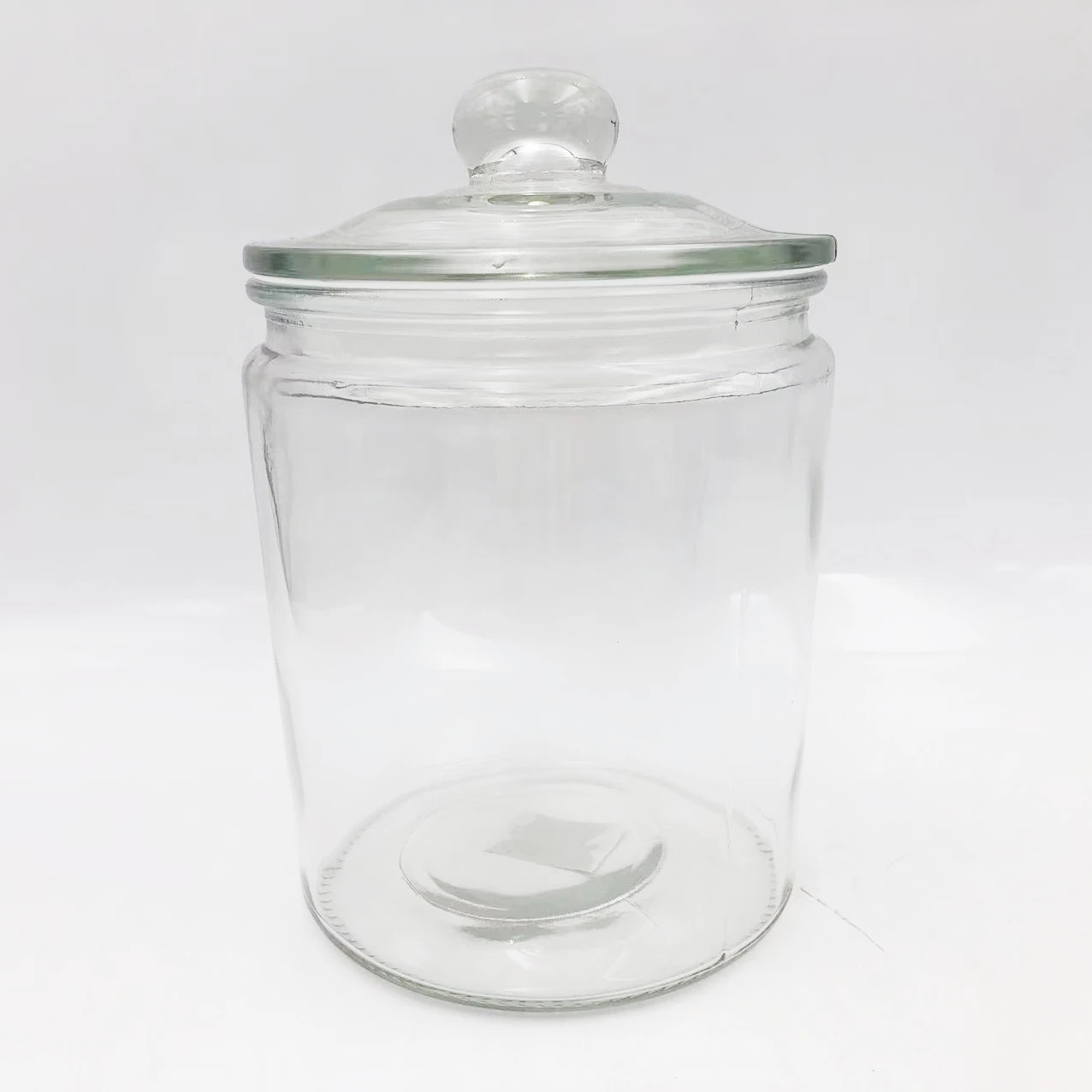 airtight glass jar Wide Mouth 1/2 Gallon big Kitchen Glass Cookie glass jar with  lid