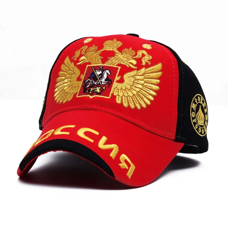 Baseball Cap Men and Women Gold Double Headed Eagle Cap Spring Summer Autumn and Winter Outdoor Sports Leisure Cap
