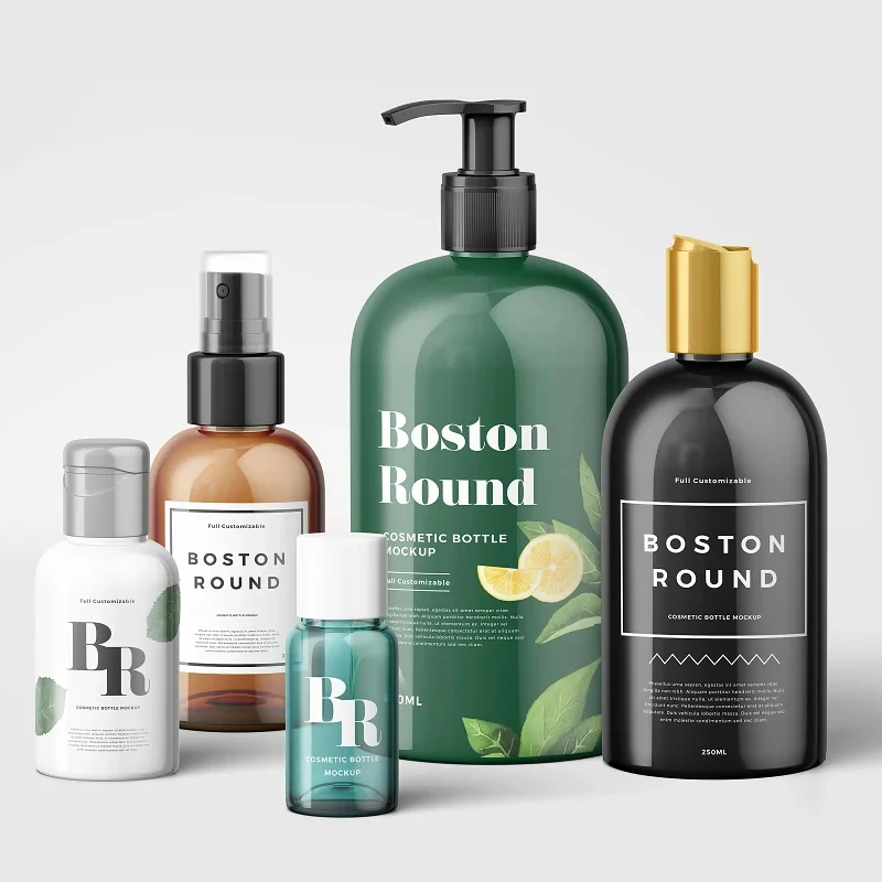 Custom Printed Cosmetic Glassy Plastic Jar Bottle Makeup Product Packaging Adhesive Paper Logo Label Sticker