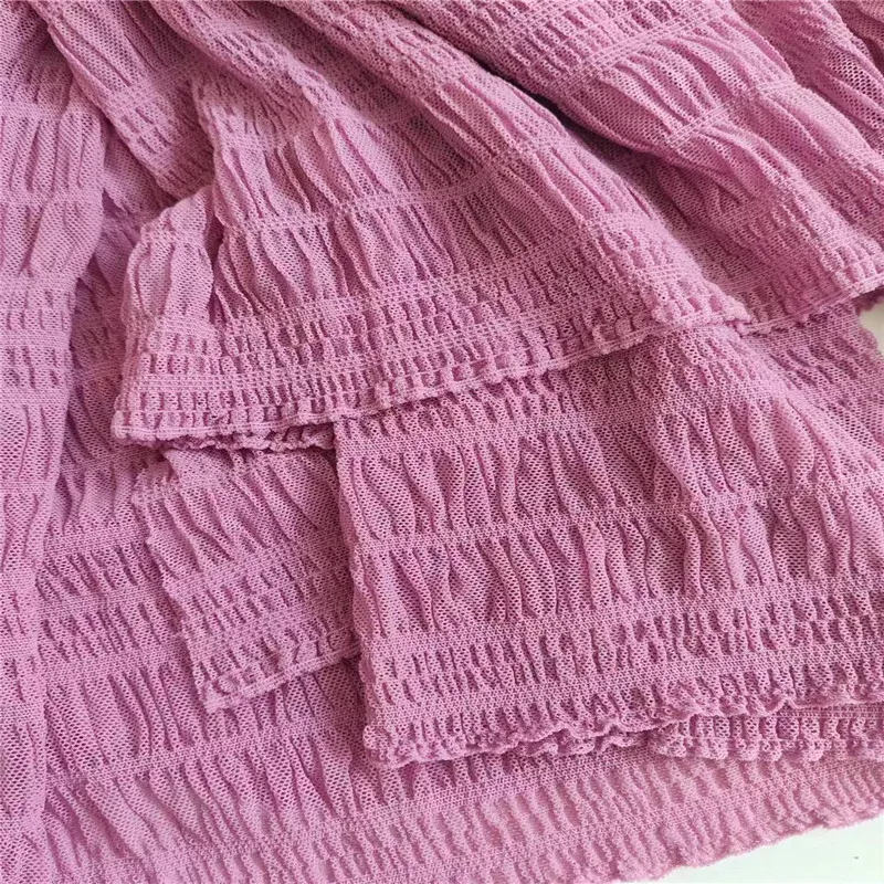 Custom Sportswear Honeycomb Fabric Mesh Jersey Nylon Spandex  Fabric For dress