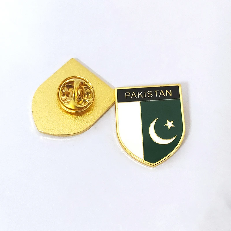 Metal Enamel Pakistan Independence Day Pin Pakistan Day Badge Pakistan Flag Pin