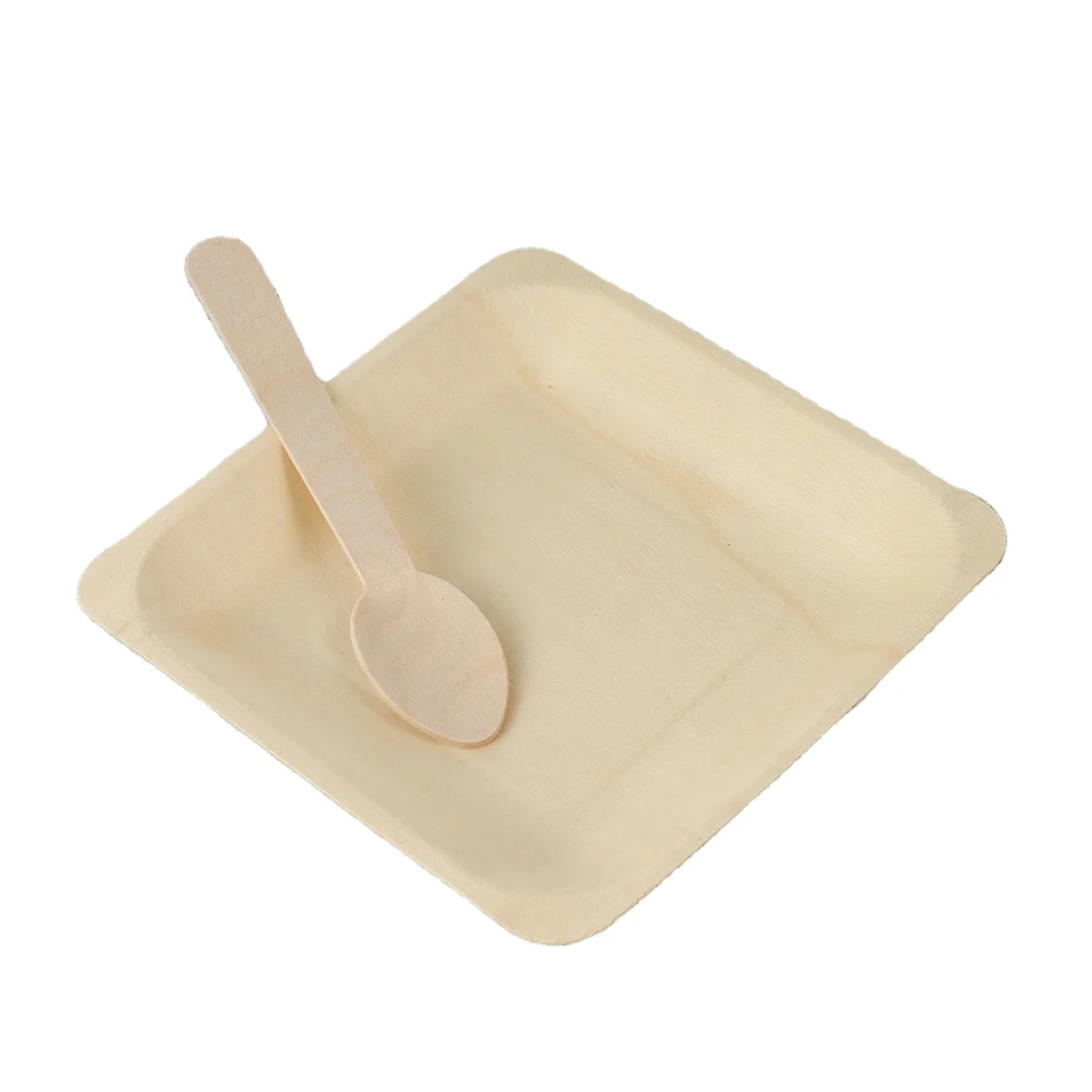 Disposable natural areca palm leaf plate bowl tray and banana leaf plates cutlery palm leaf tableware