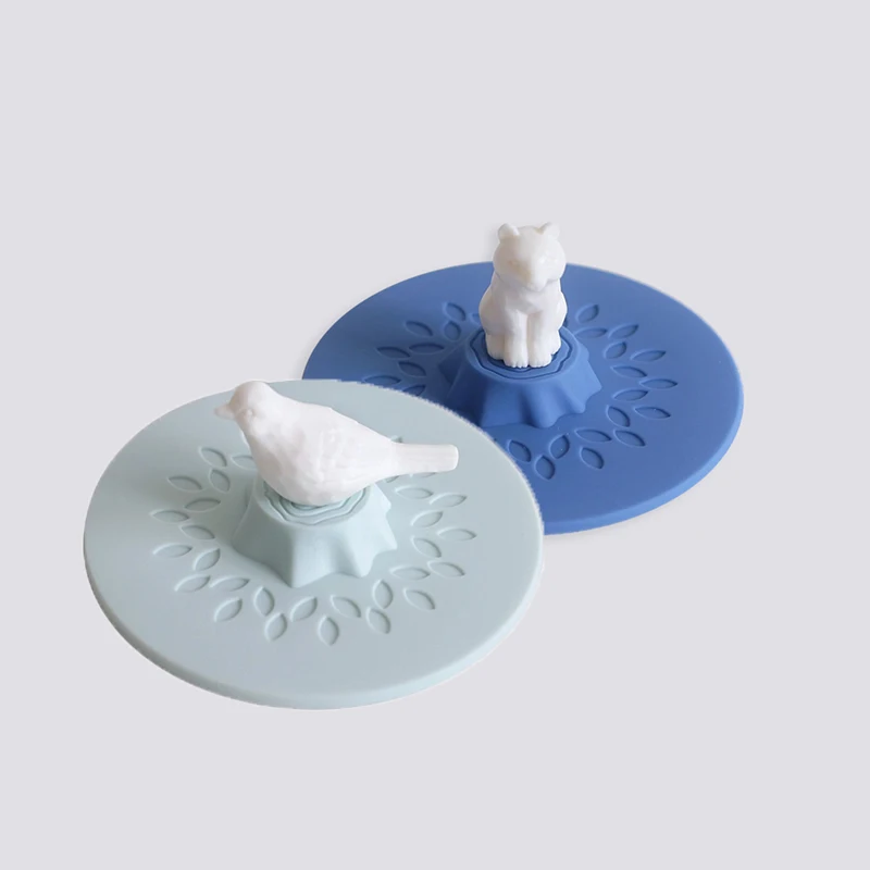 
Dust-Proof Beverages Glass Lid Reusable Coffee Cup Suction Airtight Seal Cover Silicone Coffee Cup Lid 