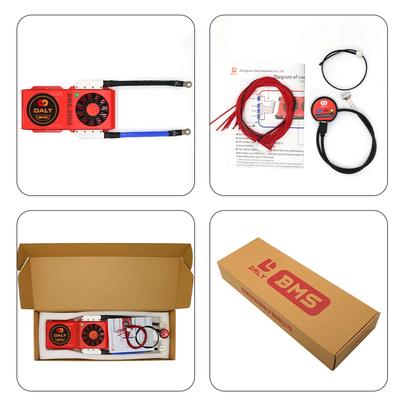 Литий-ионный аккумулятор Daly smart bms 16s 17s 200a 250a 60v с функцией UART/BT
