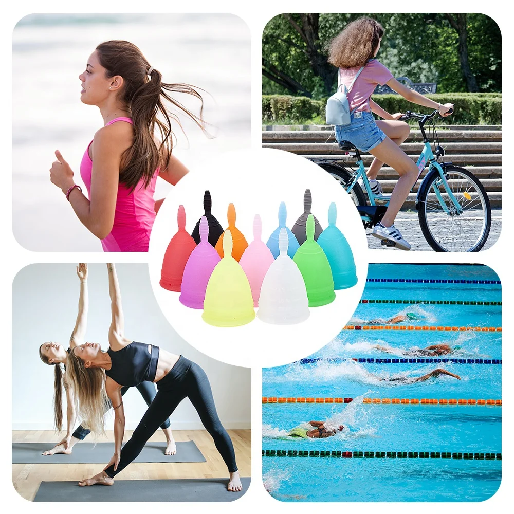 Medical Grade Silicone Menstrual Cup women Lady menstrual period Cup Coupe feminine hygiene menstrual cup