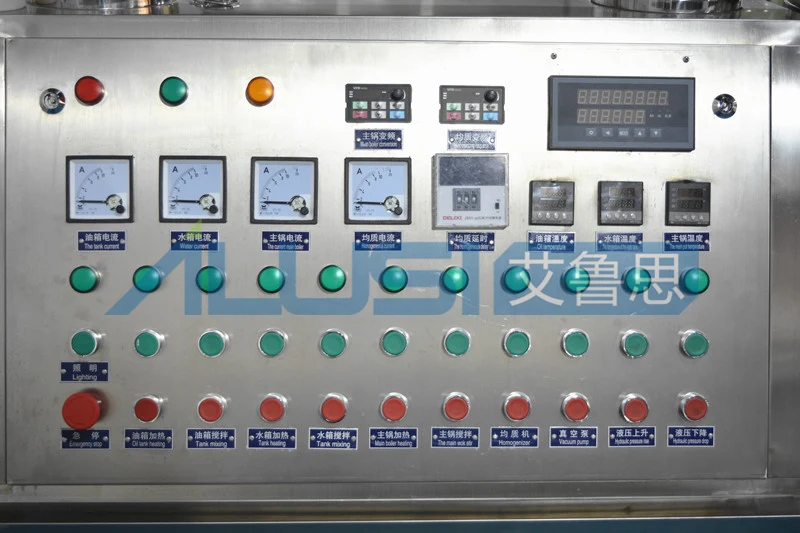 Complete Cream production Line  Cosmetic Body Lotion Dispensing Machine  Mix Cream Mixer Equipment Lab Vacuum Emulsifying Tank