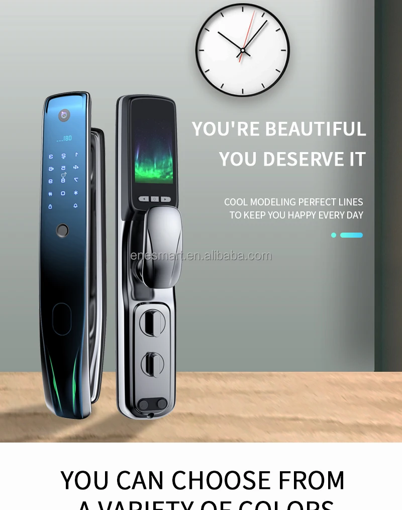 
ENE smart door lock Home APP remote control unlock hotel password swipe card lock padlock 