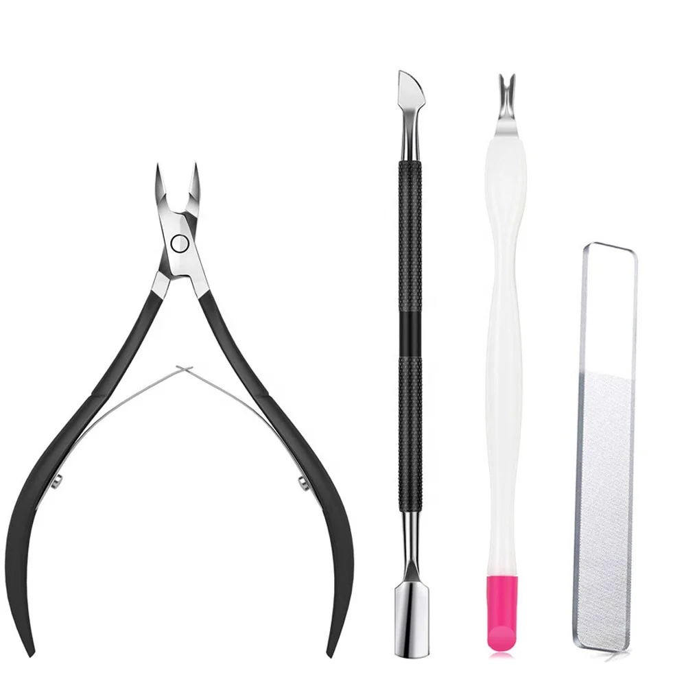 Cuticle Nipper  Cuticle Pusher Professional Cuticle Remover & nails Cutter nail art kits professional set nano nail files fork