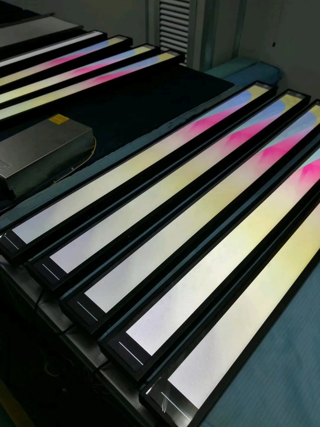 Android lcd stretched bar display ultra wide monitor stretched shelf bar lcd screen advertising display