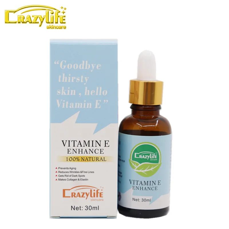 Natural Vitamin E Oil Hyaluronic Liquid Anti Wrinkles Serum For Face Cream Whitening Skin Care Anti-Aging For Face Care Hot Sale