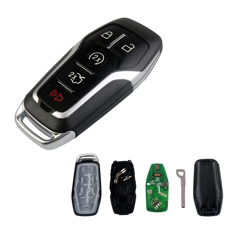 5 Buttons Car Remote Smart Key 902MHz ID49 Chip For Ford Edge Explorer Mustang Fusion 2015 2016 2017 (M3N-A2C31243300) Car Key
