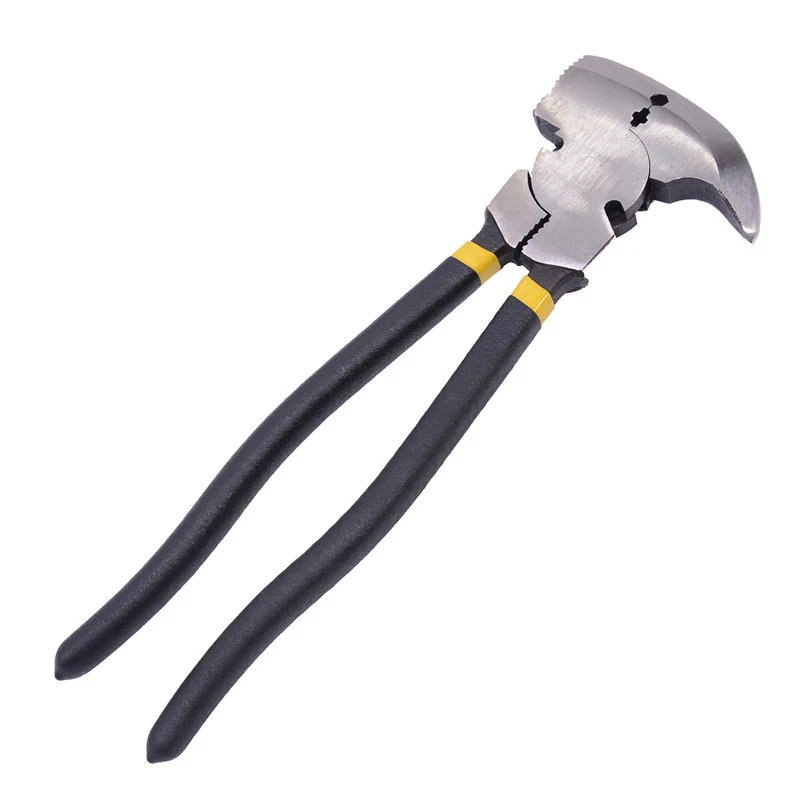 Heavy duty repairing wire garden fence pliers with hammer head