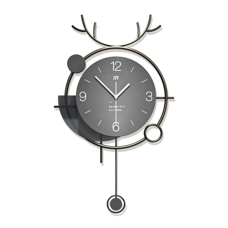 wholesale decoration decorations vintage modern design 2024 arts and crafts unusual iron wall clock for home