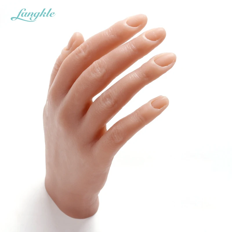 Supplier Nail Practice Hand with Flexible Finger Silicone Practice Hand for Nails