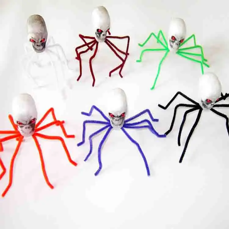Scary Plush Large spider Halloween venue decoration Layout props Haunted house dress up holiday party accessories