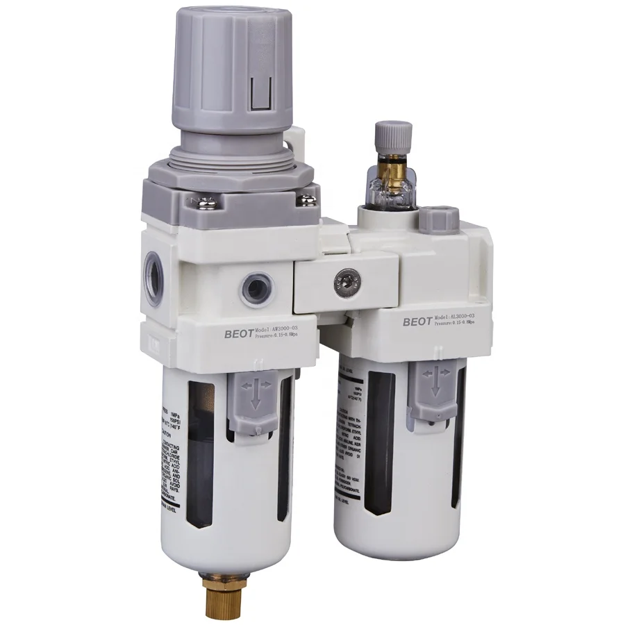 AC type SMC filter regulator & lubricator FR.L combination