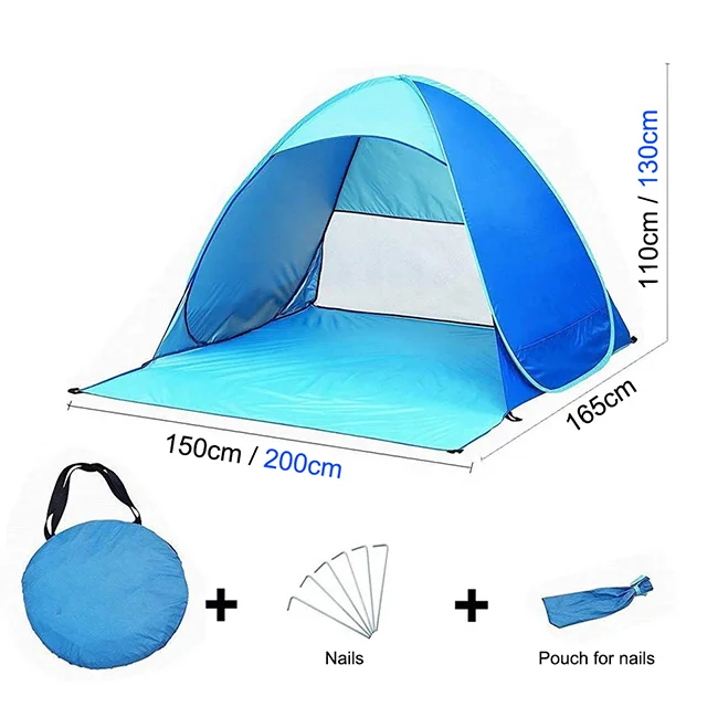 2021 Canopy Cabana Summer Sun Shade Folding Camping Pop Up Beach Tent Outdoor Roof Top Luxury Sun Shelter