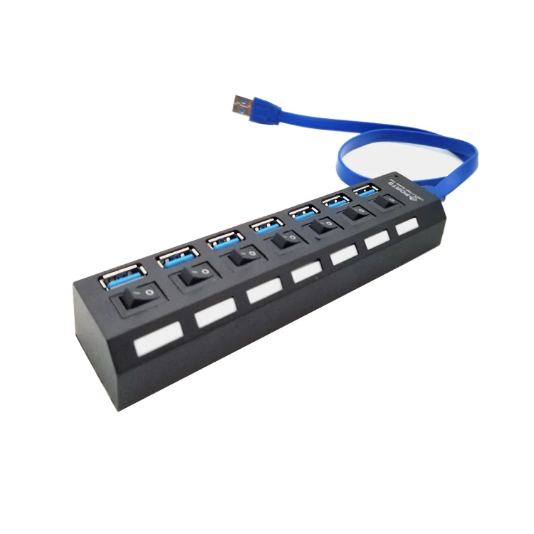 Горячая Распродажа 3,0 разветвитель концентратор 7 usb концентратор 4 порта с зарядным устройством PD зарядный usb 3,0 концентратор