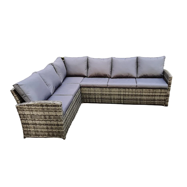 Factory price Natural synthetic nine seat sofa garden sets outdoor rattan