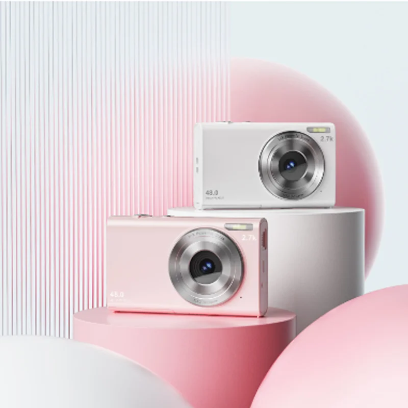 HD Mini Digital Camera Student Home Kid Selfie Camera Birthday Party Christmas Gift 2.8 Inch IPS 1080P Camera LL