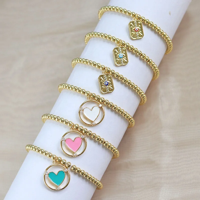 Hot Sell Welltop Evil Heart Wholesale Bracelet Bead Bracelet for girl
