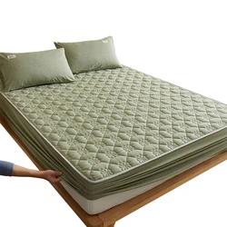 100% Cotton Quilted Mattress Cover Hotel Bedroom Waterproof And Mite Proof Mattress Cover