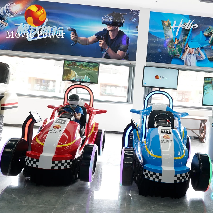 Fun Zone Virtual Reality VR Racing Game Children Go Kart Movies Car Game Kids 9D VR Racing Simulator