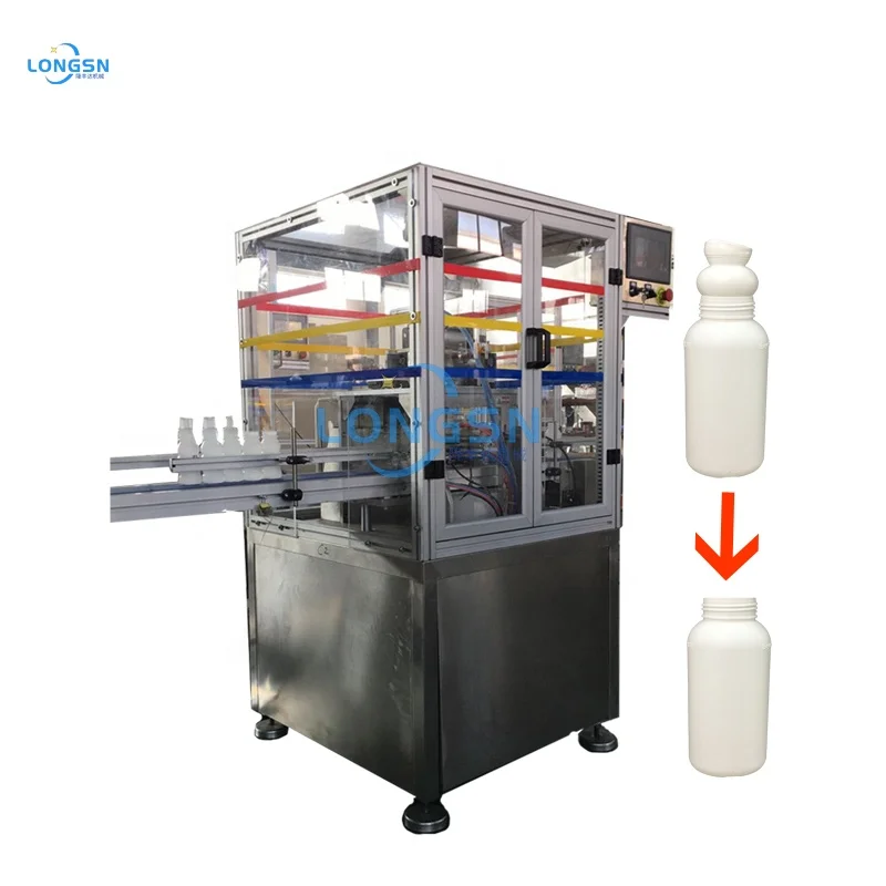 PET bottle cutting machine plastic jerrycan neck cutter machinery for blow molding machine