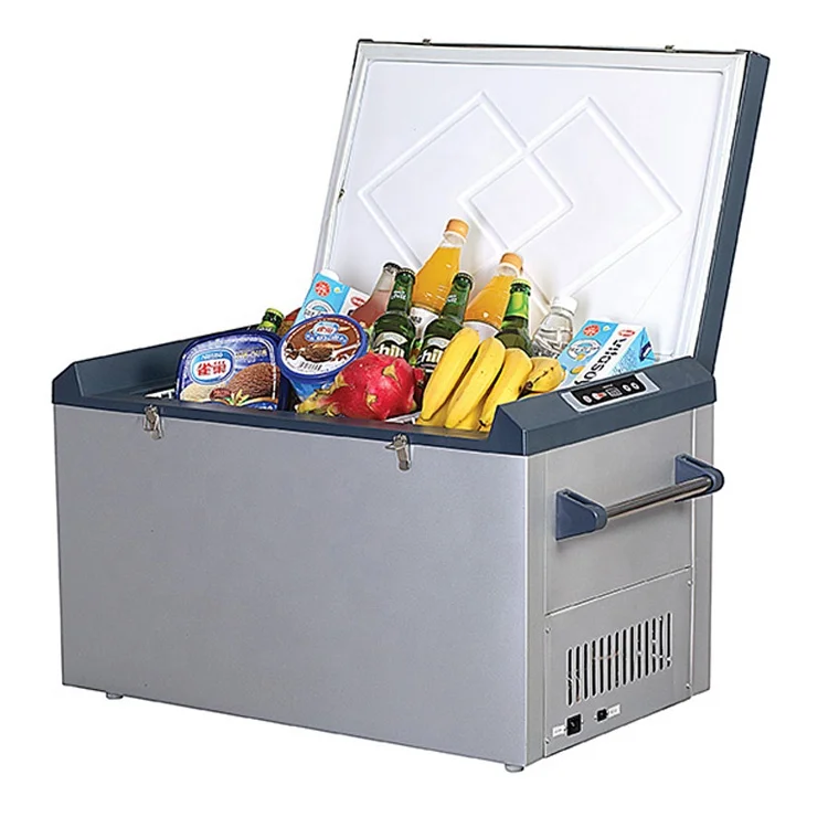 Портативный мини-морозильник для автомобиля DC 12 В/24 В с автоматическим переключением 62L
