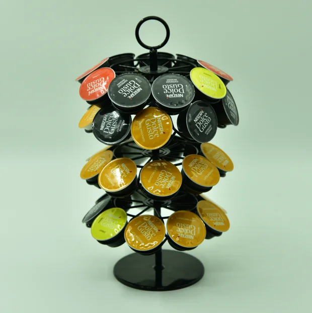 Rotating Nespresso  Dolce gusto 4 layer Coffee capsule holder ,32pcs coffee pod holder