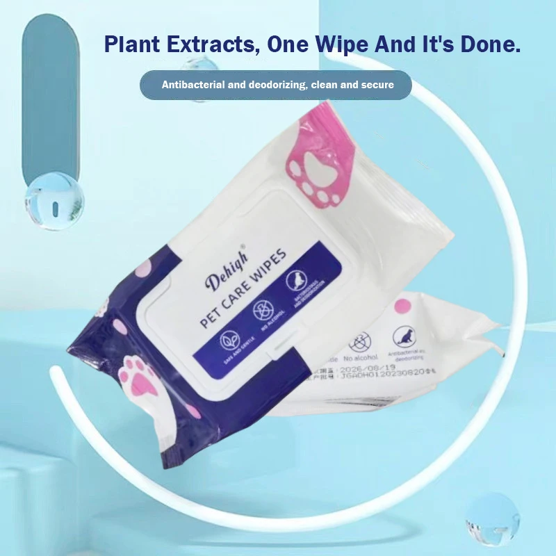 Wholesale Pet Dogs Cats Wet Wipes Pet Grooming Soft Wet Wipes Bamboo Wet Wipes Pet