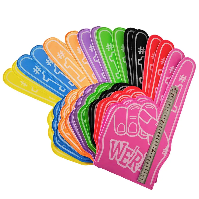 Factory Direct Sales High Quality EVA Foam Hand Palm Foam Fingers For Sports And Cheering