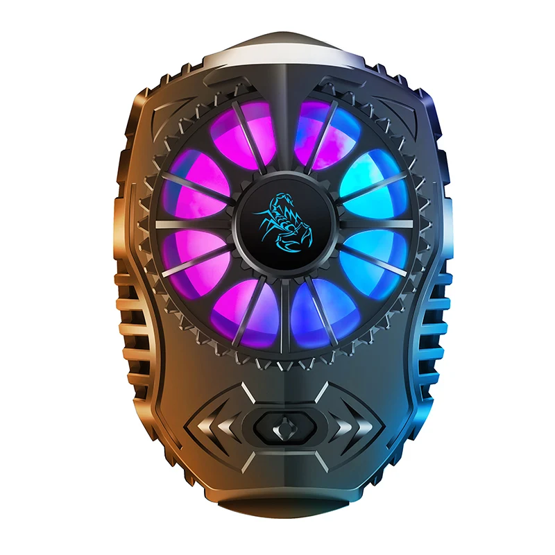 Coolcold phone cooler 7 blade fan RGB LED semiconductor cooling technology universal compatible mobile phone radiator