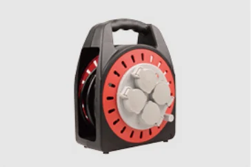 Best Sale 3 Way Multi- Sockets  Retractable plastic 0- 25m Extension Cable Reel Drum